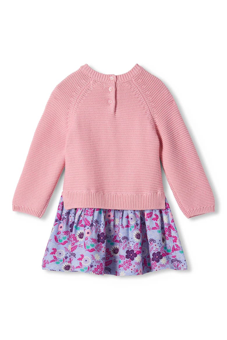 Kids' Tiny Flowers Sweater Dress, Alternate, color, ORCHID PINK