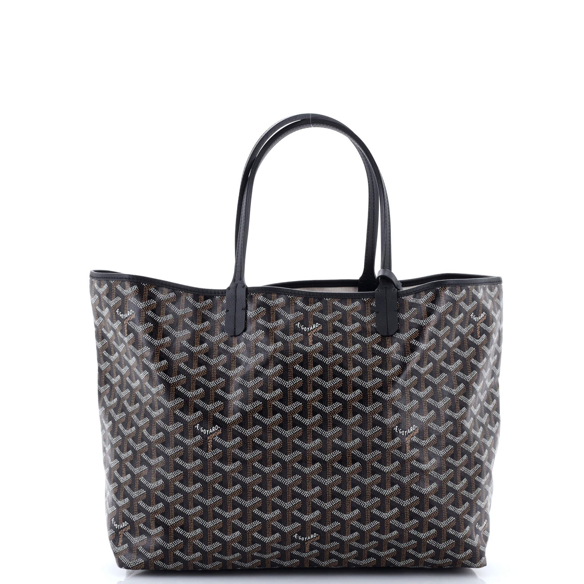 Pre-Owned Goyard Saint Louis Tote Coated Canvas PM, Alternate, color, Black
