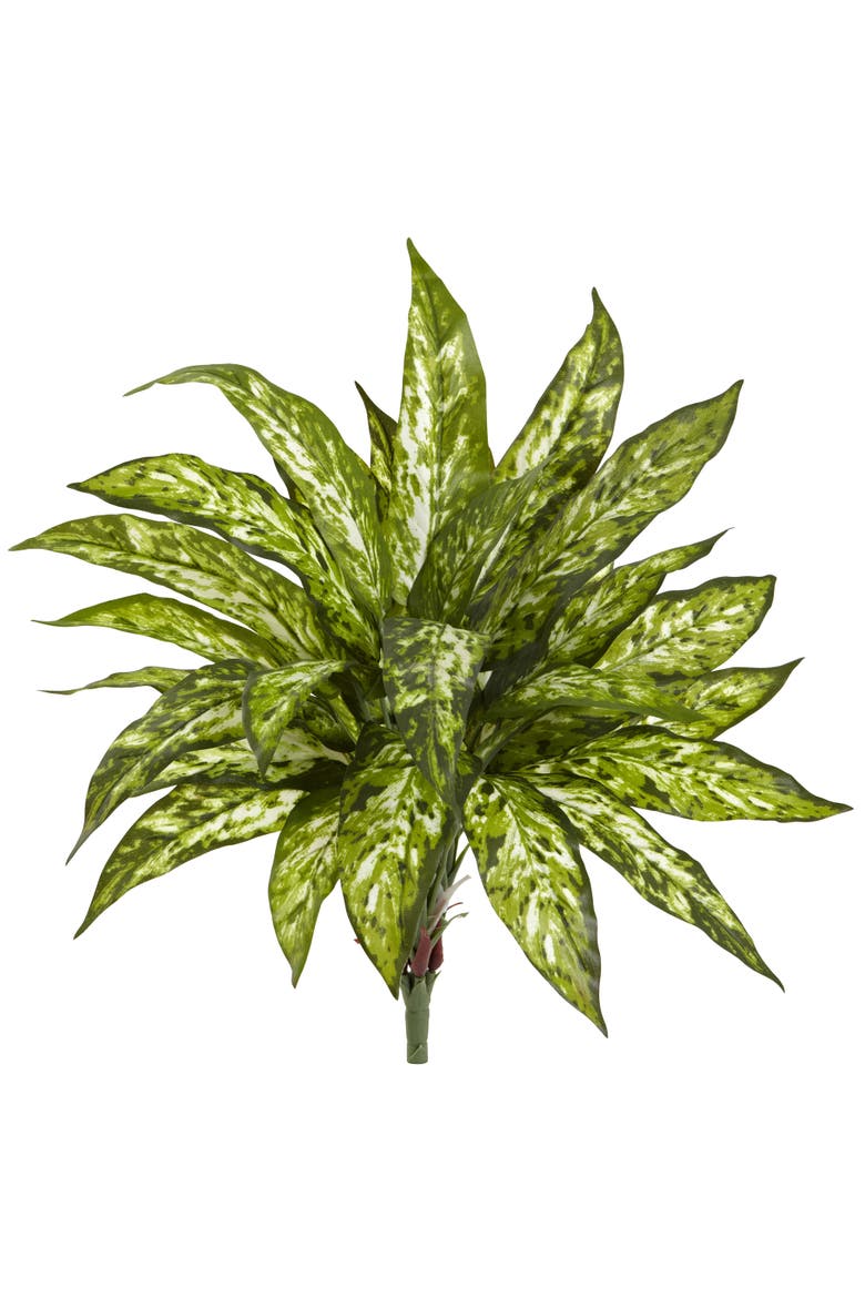 18-in Aglaonema Artificial Plant, Main, color, Green