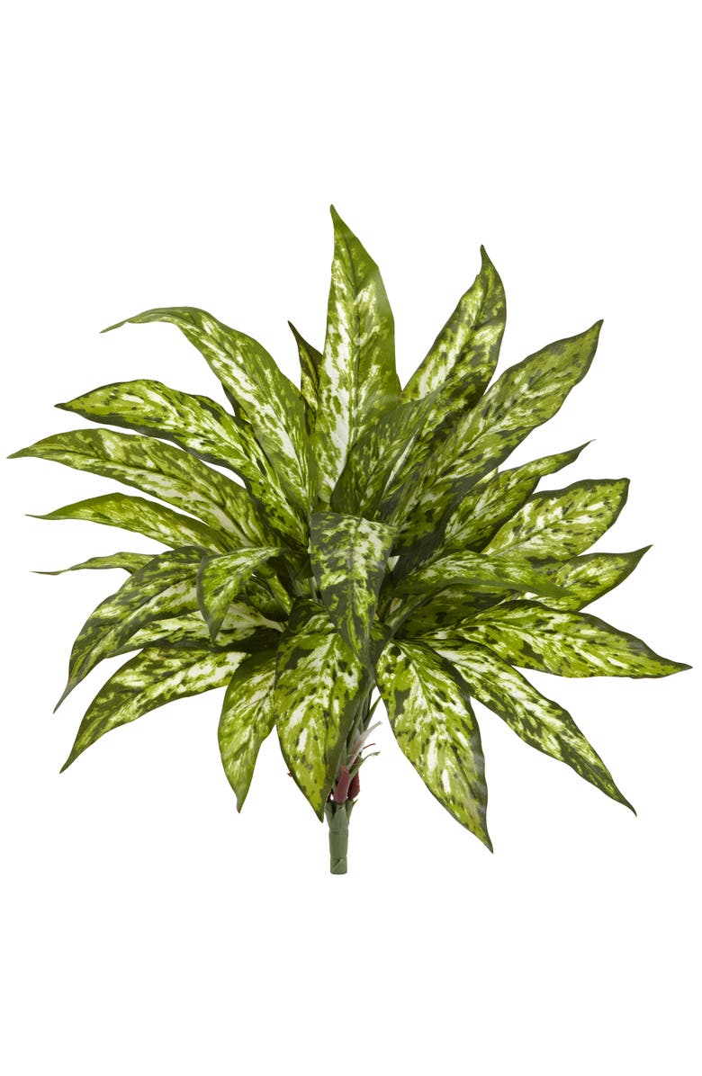 NEARLY NATURAL 18-in Aglaonema Artificial Plant, Main, color, Green