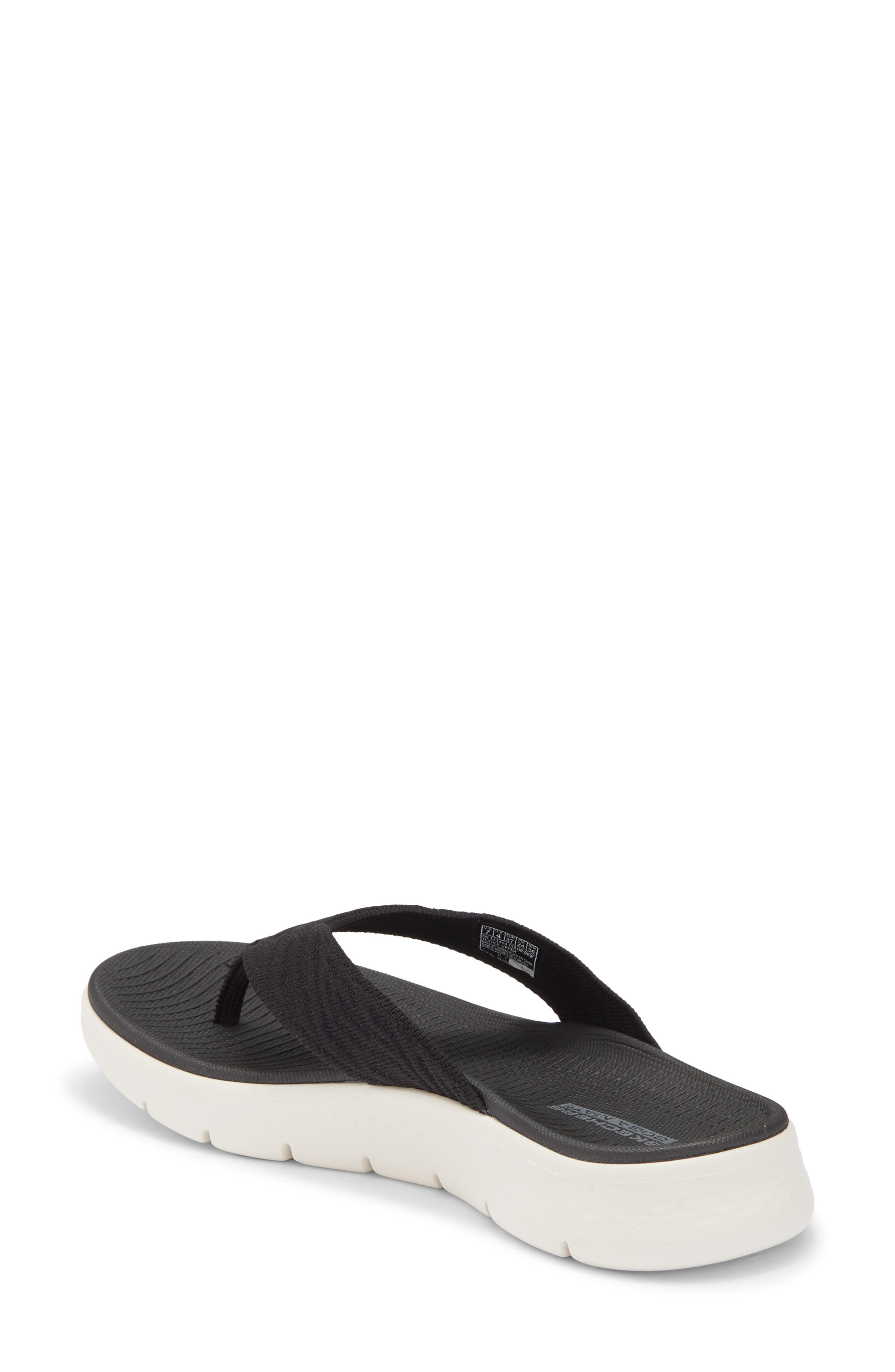SKECHERS Go Walk<sup>®</sup> Flex Flip Flop Sandal - Splendor, Alternate, color, Black