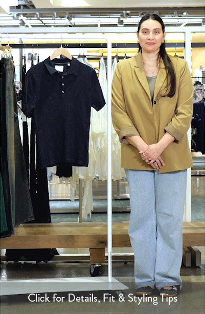 Diamond Stitch Polo Sweater, sales video thumbnail