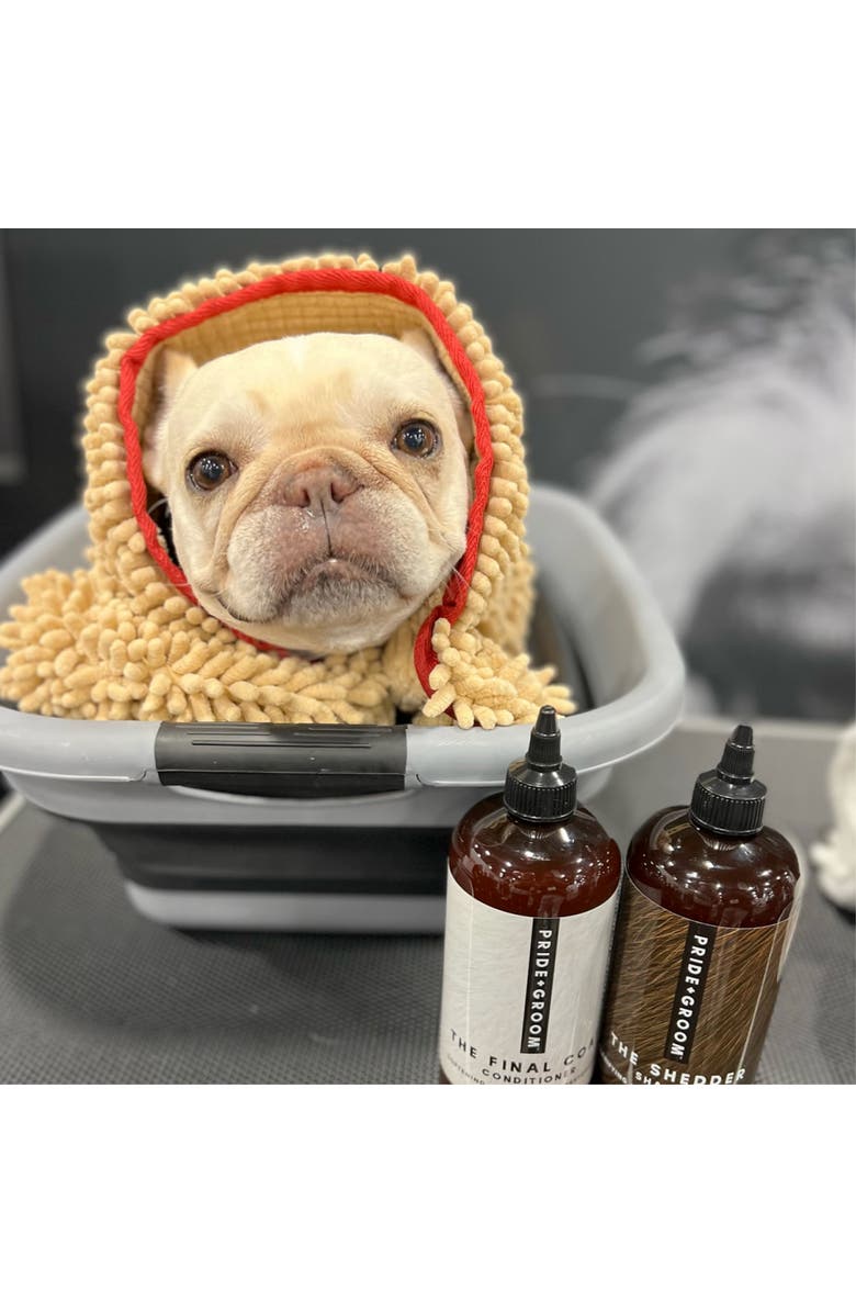 PRIDE+GROOM The Towel Microfiber Dog & Cat Drying Towel, Alternate, color, Beige