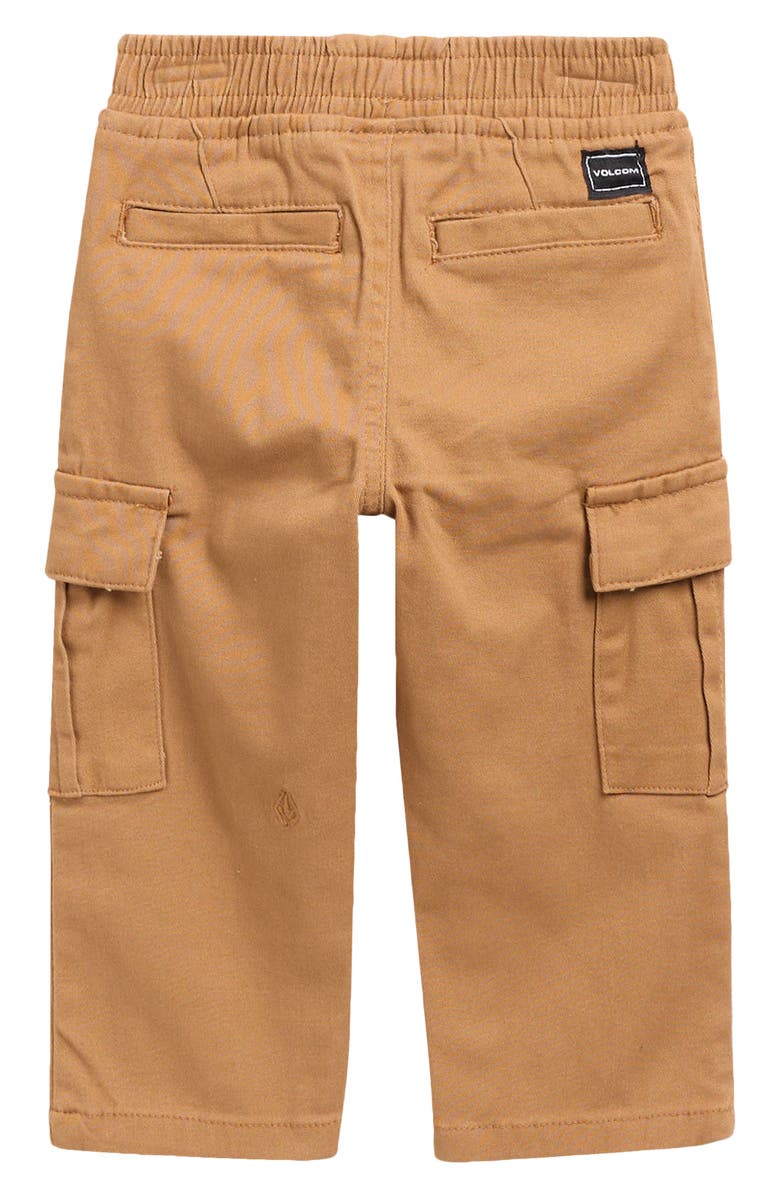 Volcom Stripe Polo & Twill Cargo Pants Set, Alternate, color, Off White