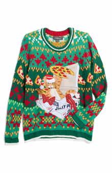 Kids' Pizza Cat Holiday Sweater