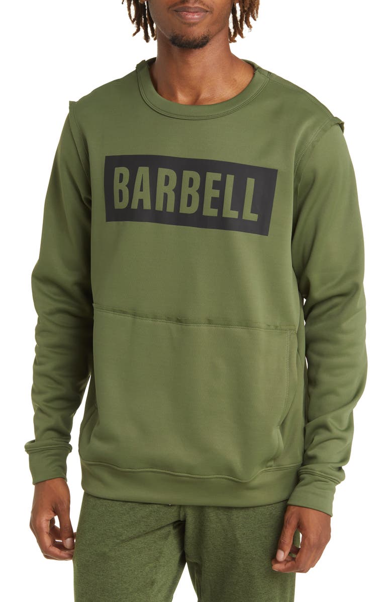 Barbell Apparel Logo Sweatshirt, Main, color, 