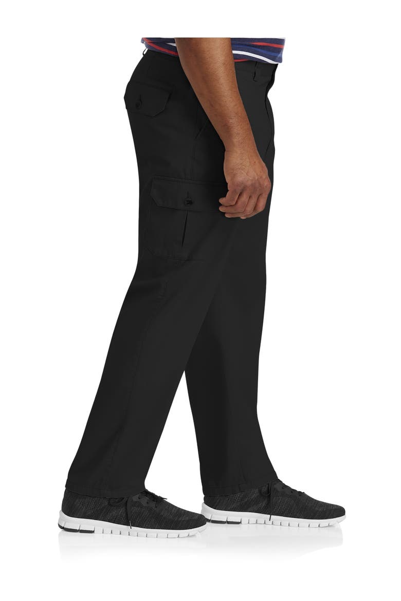 Big & Tall Continuous Comfort Cargo Pants, Alternate, color, BLACK