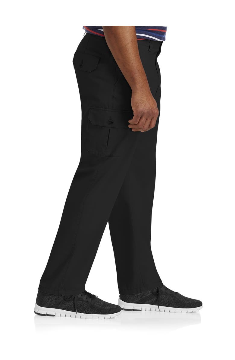 Harbor Bay by DXL Continuous Comfort Cargo Pants, Alternate, color, Black