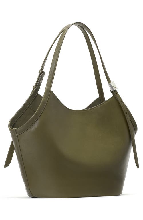 Kate Spade New York Deco Fine Grain Leather Tulip Tote In Green
