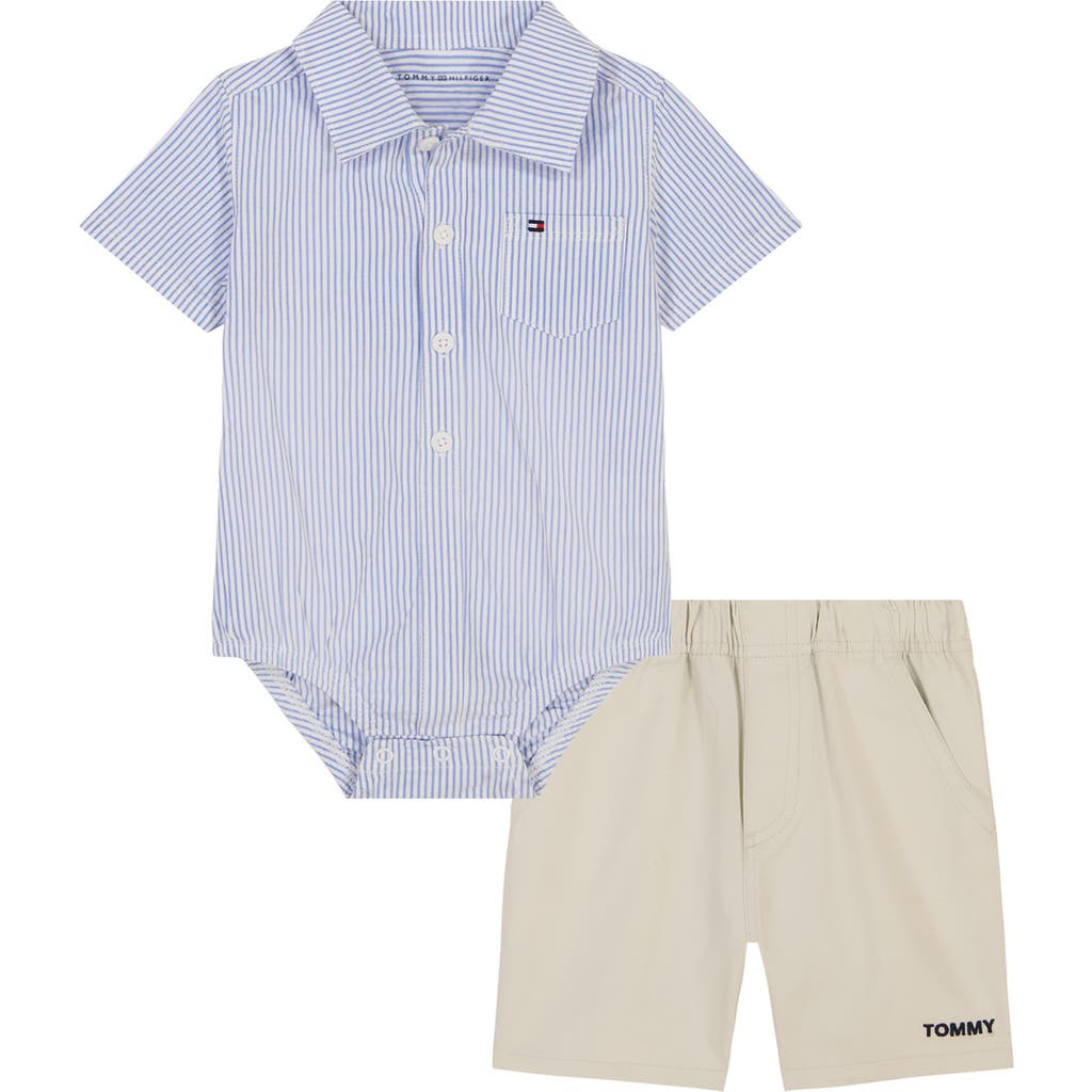 TOMMY HILFIGER TOMMY HILFIGER POLO BODYSUIT & SHORTS