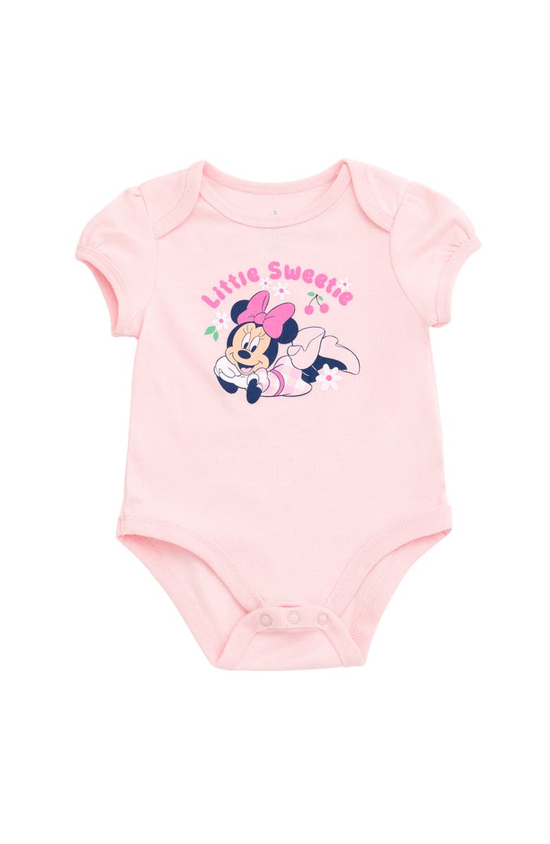 Disney Minnie Mouse Bodysuit Skirt & Headband Set, Alternate, color, Pink