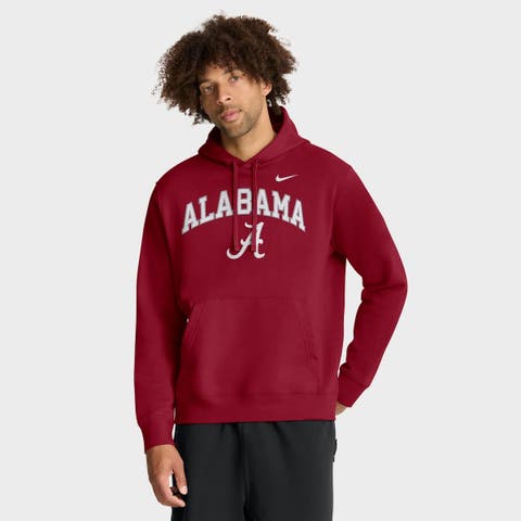 Men
s Nike Crimson Alabama Crimson Tide Club Fleece Arch Pullover Hoodie