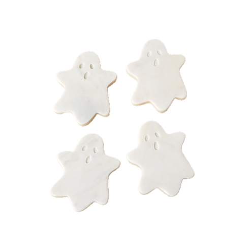 Marble Ghost Coasters - Set of 4