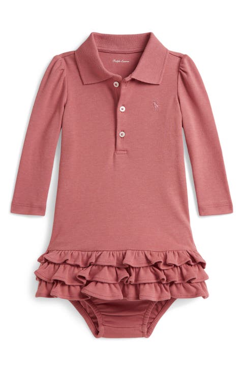 Kids' Long Sleeve Polo Bodysuit