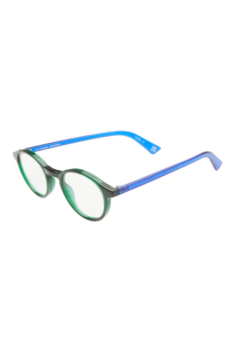 So Rando 46mm Blue Light Blocking Reading Glasses, Alternate, color, GREEN