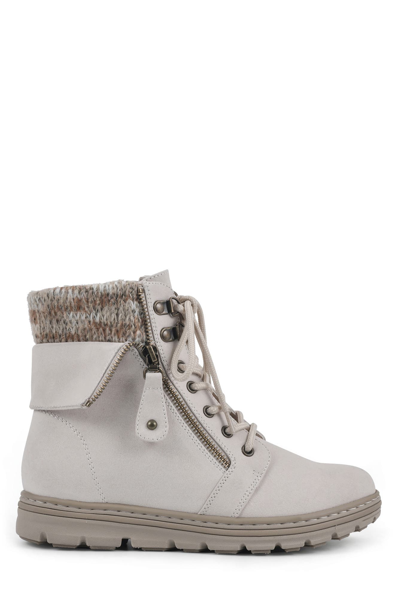 Kaylee Boot, Alternate, color, WINTER WHITE/ FABRIC/ SWEATER