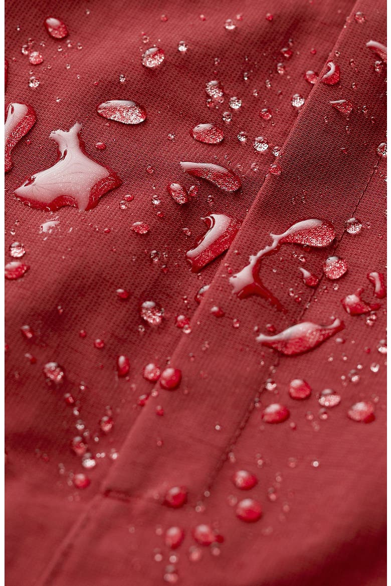 Janelle Waterproof Hooded Jacket, Alternate, color, DARK DAHLIA