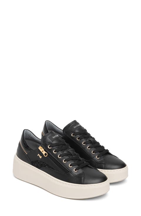 Platform Side Zip Sneaker