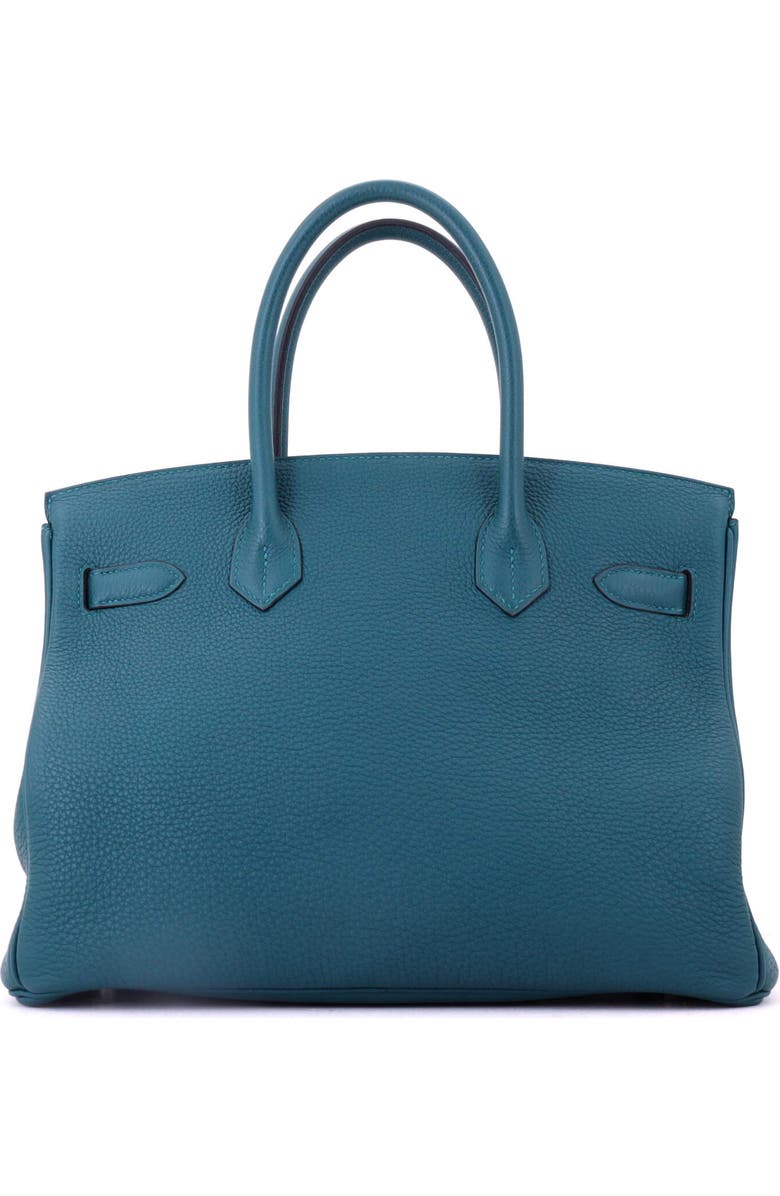 Pre-Owned Hermes Birkin Handbag Green Swift with Palladium Hardware 25, Alternate, color, Menthe