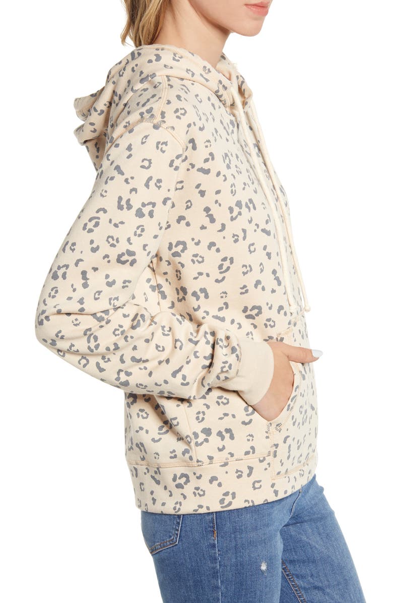 Socialite Leopard Print Hoodie, Alternate, color, 