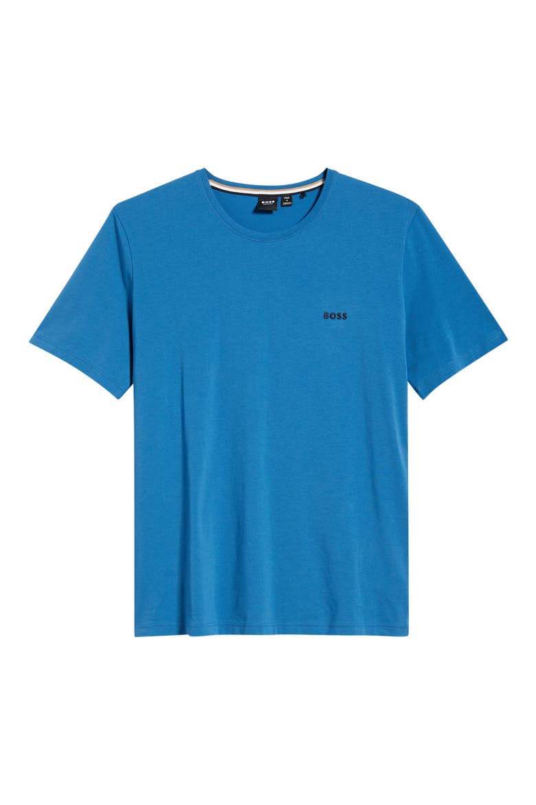 Mix Match Stretch Cotton Pajama T-Shirt, Alternate, color, OPEN BLUE