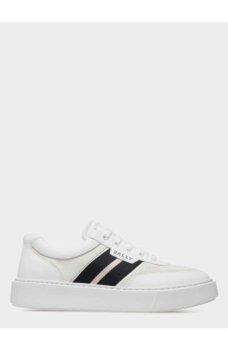 Bally Sneaker in Leather, Main, color, White