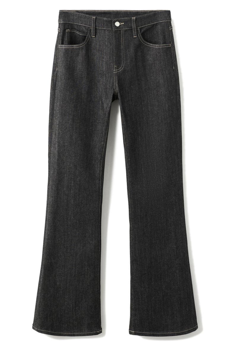 Mid Rise Flare Jeans, Alternate, color, BLACK