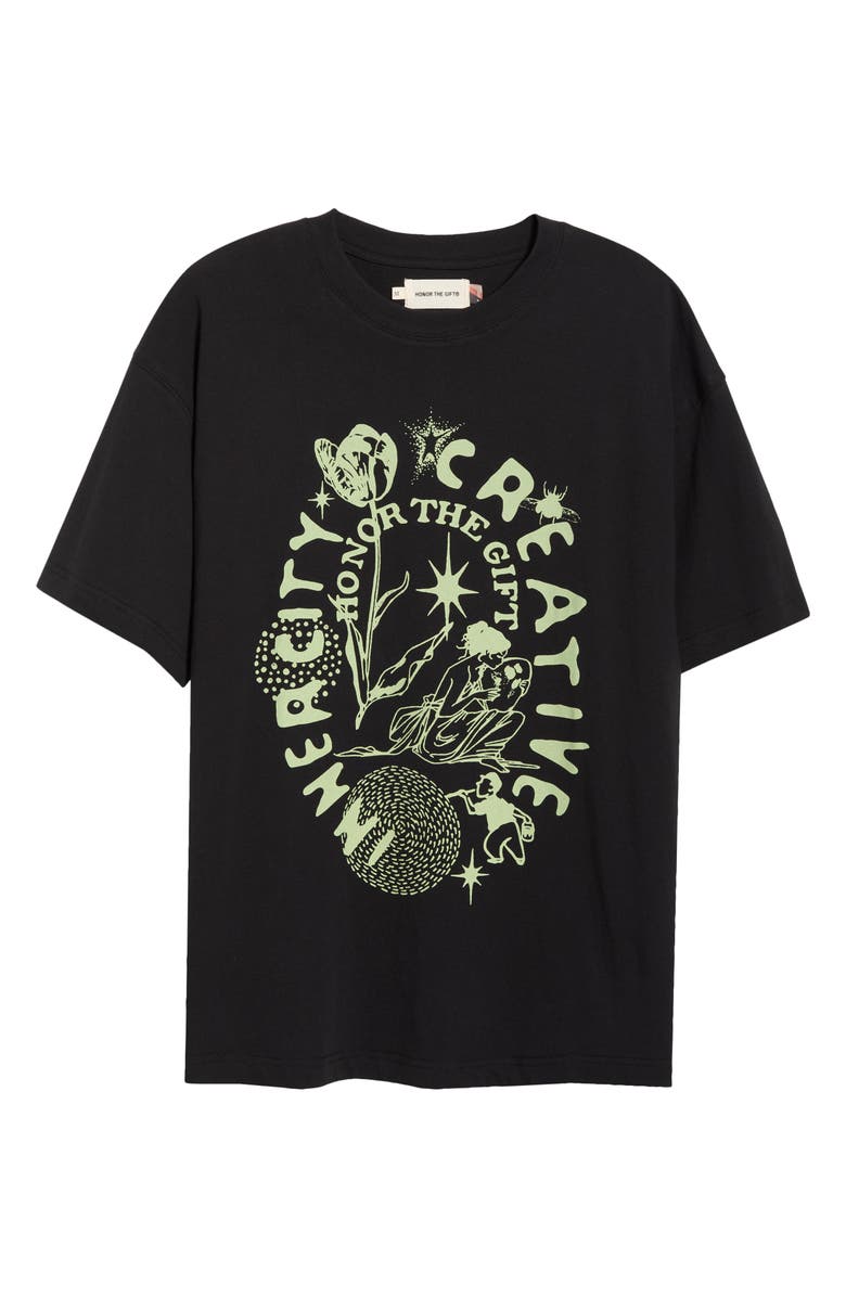 HONOR THE GIFT Inner City Creative Cotton Graphic T-Shirt, Alternate, color, Black