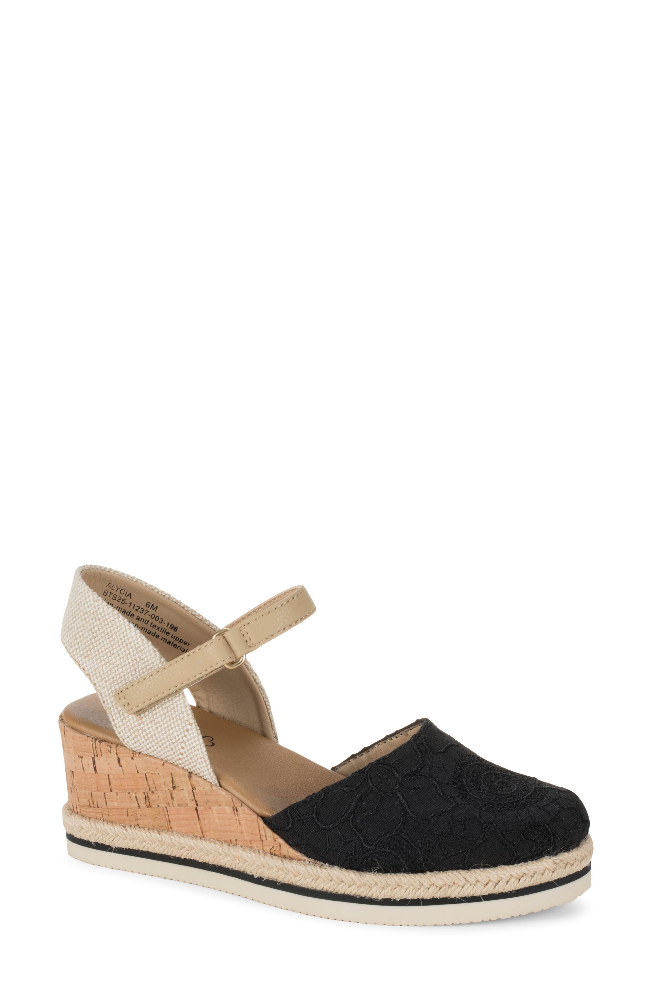 BARETRAPS Alycia Wedge Sandal, Main, color, Black