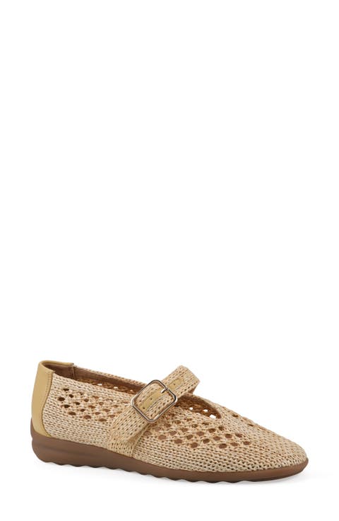 Cordette Woven Mary Jane Flat (Women)