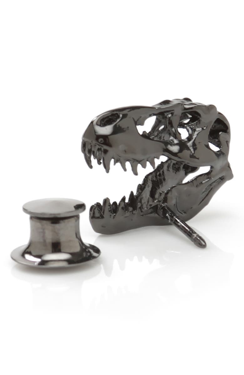 Cufflinks, Inc. T-Rex 3D Lapel Pin, Alternate, color, Navy