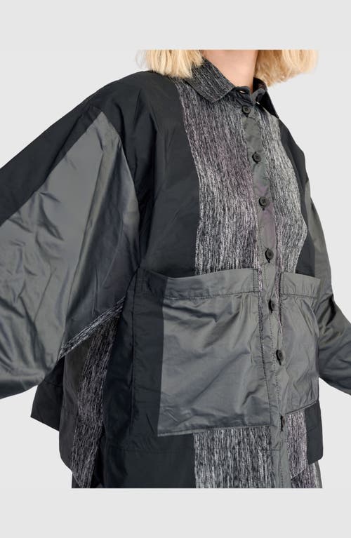 Alembika Gauntlet Boxy Shirt In Black