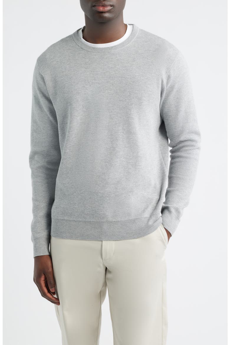 Coolspun Texture Sweater, Main, color, BRITISH GREY
