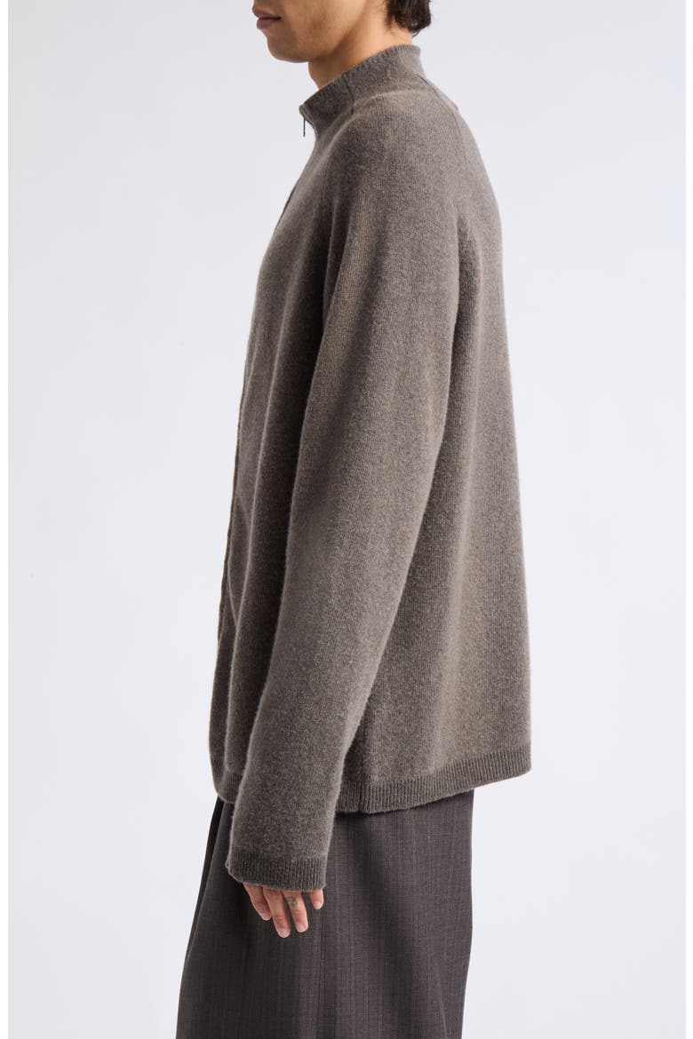 Line Merino Wool Zip Cardigan, Alternate, color, MUD SPRAY DYE