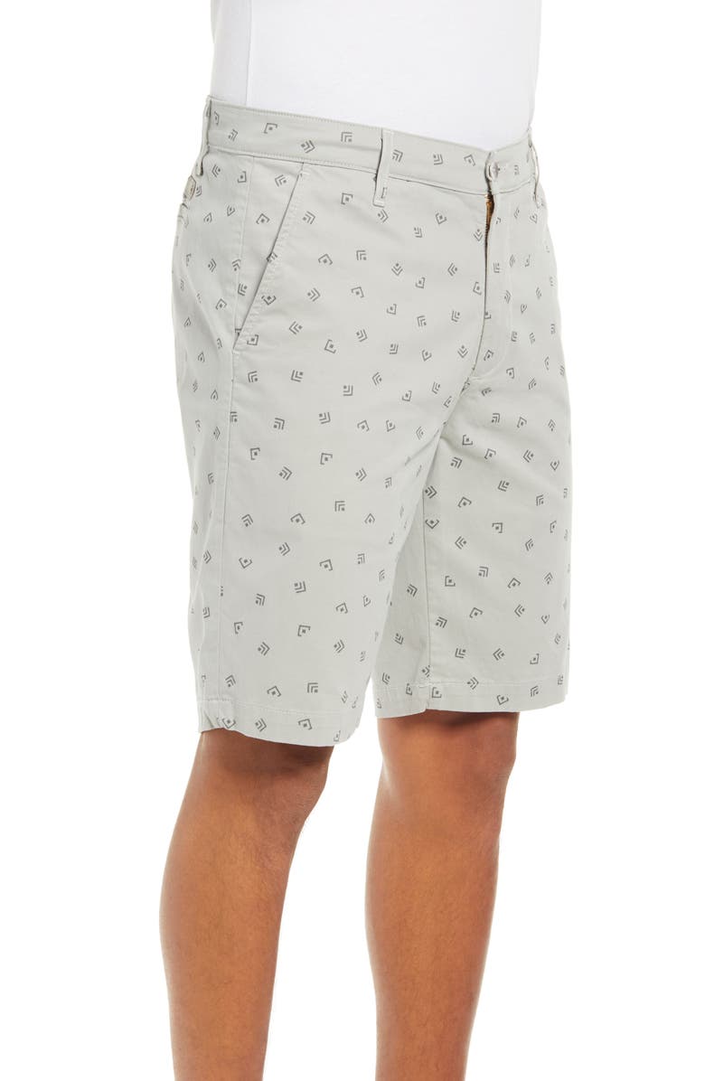 AG Griffin Geo Print Flat Front Shorts, Alternate, color, Vaquero Florence Fog