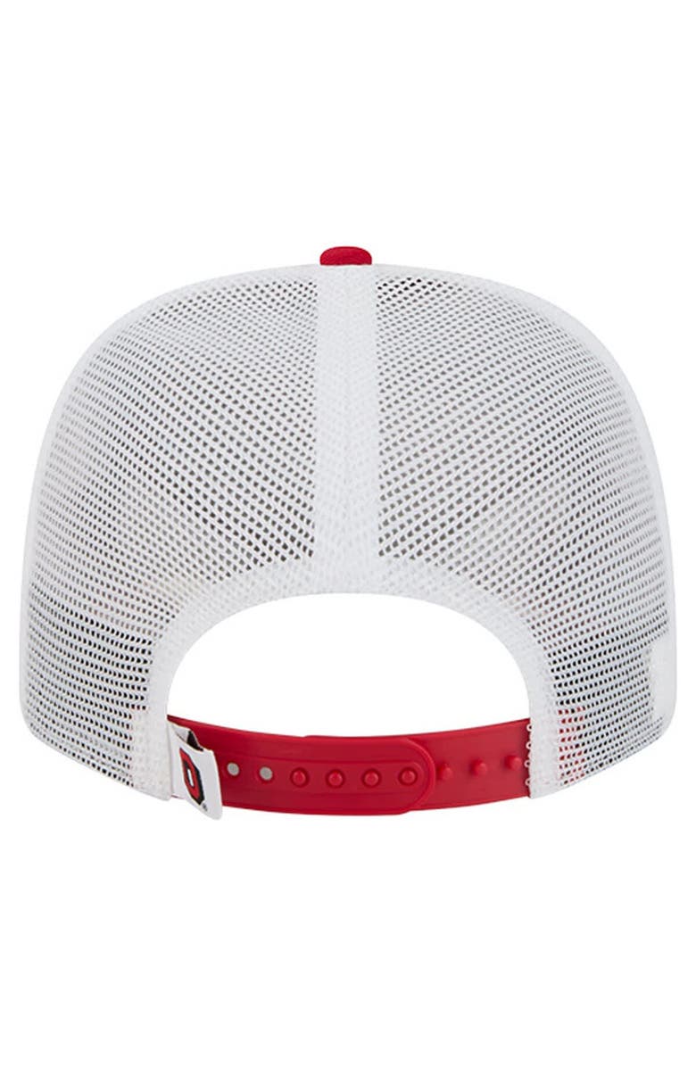 New Era Men's New Era  Scarlet Ohio State Buckeyes Team 9SEVENTY COOLERA Trucker Adjustable Hat, Alternate, color, 