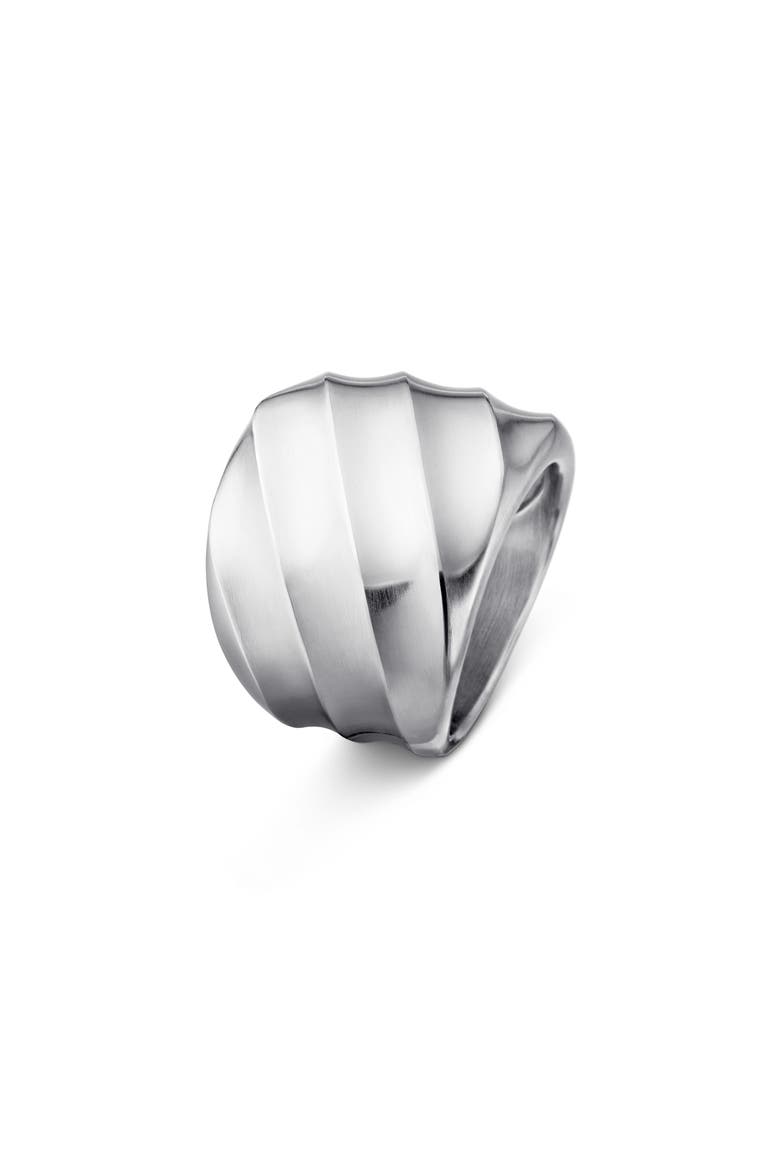 Cable Edge Saddle Ring, Alternate, color, STERLING SILVER