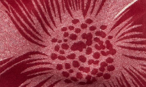 Saachi Floral Reversible Scarf In Red