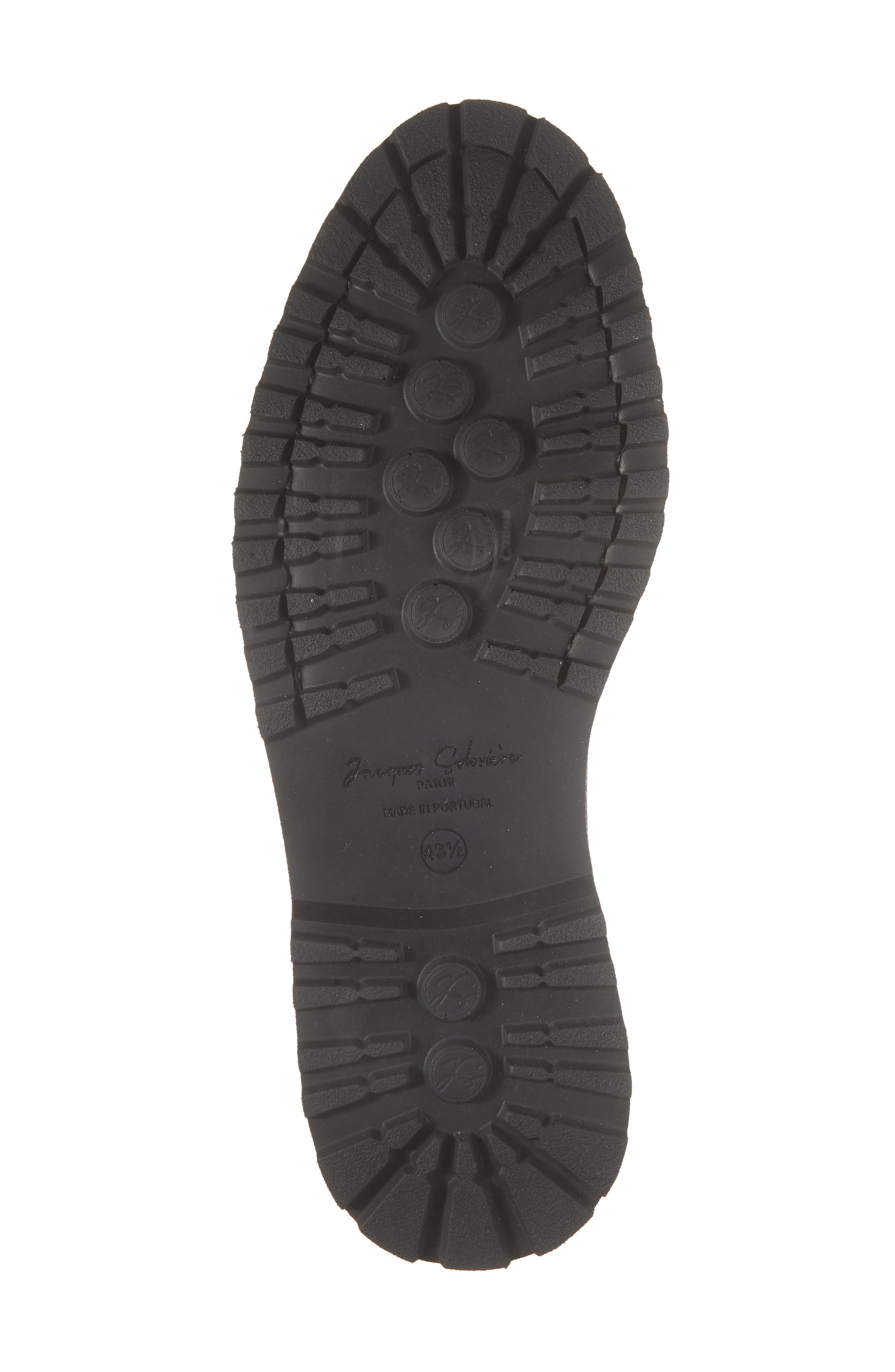 JACQUES SOLOVIERE Edouard Lug Sole Wholecut Shoe, Alternate, color, Black