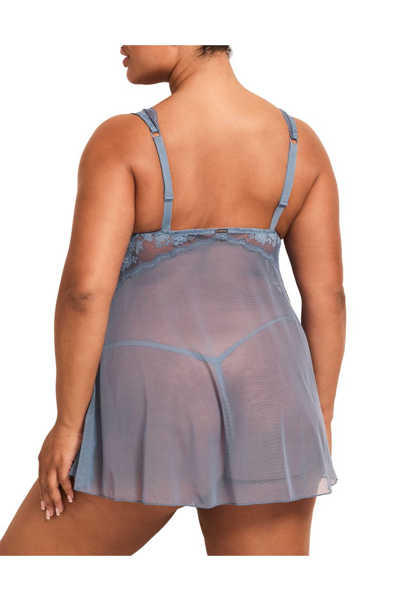 Nedda Babydoll Lingerie, Alternate, color, Dark blue