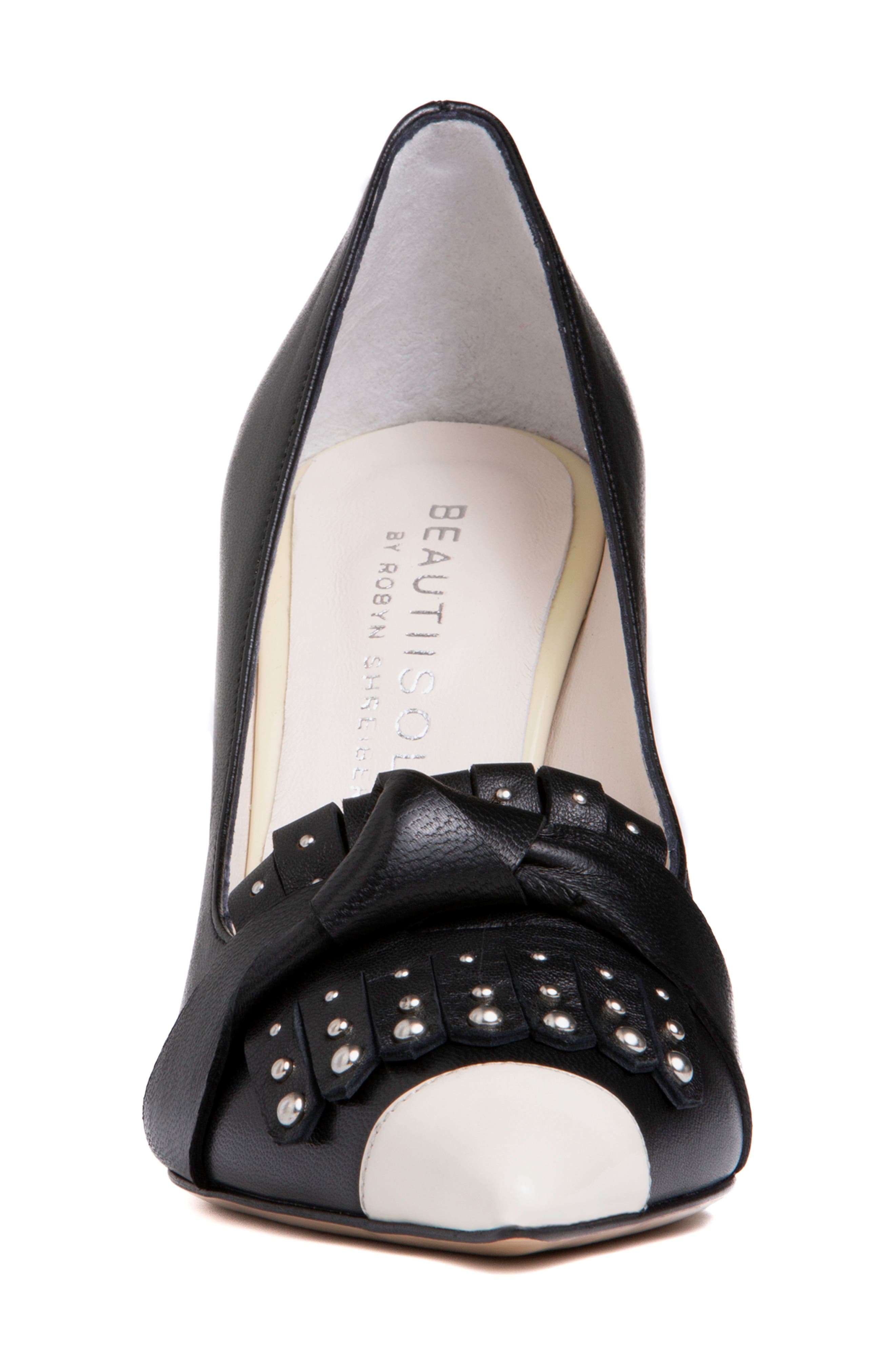 BEAUTIISOLES Octavia Kiltie Pointed Cap Toe Pump, Alternate, color, 