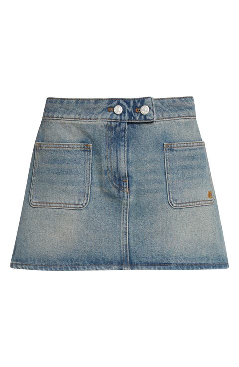 Signature Denim Miniskirt