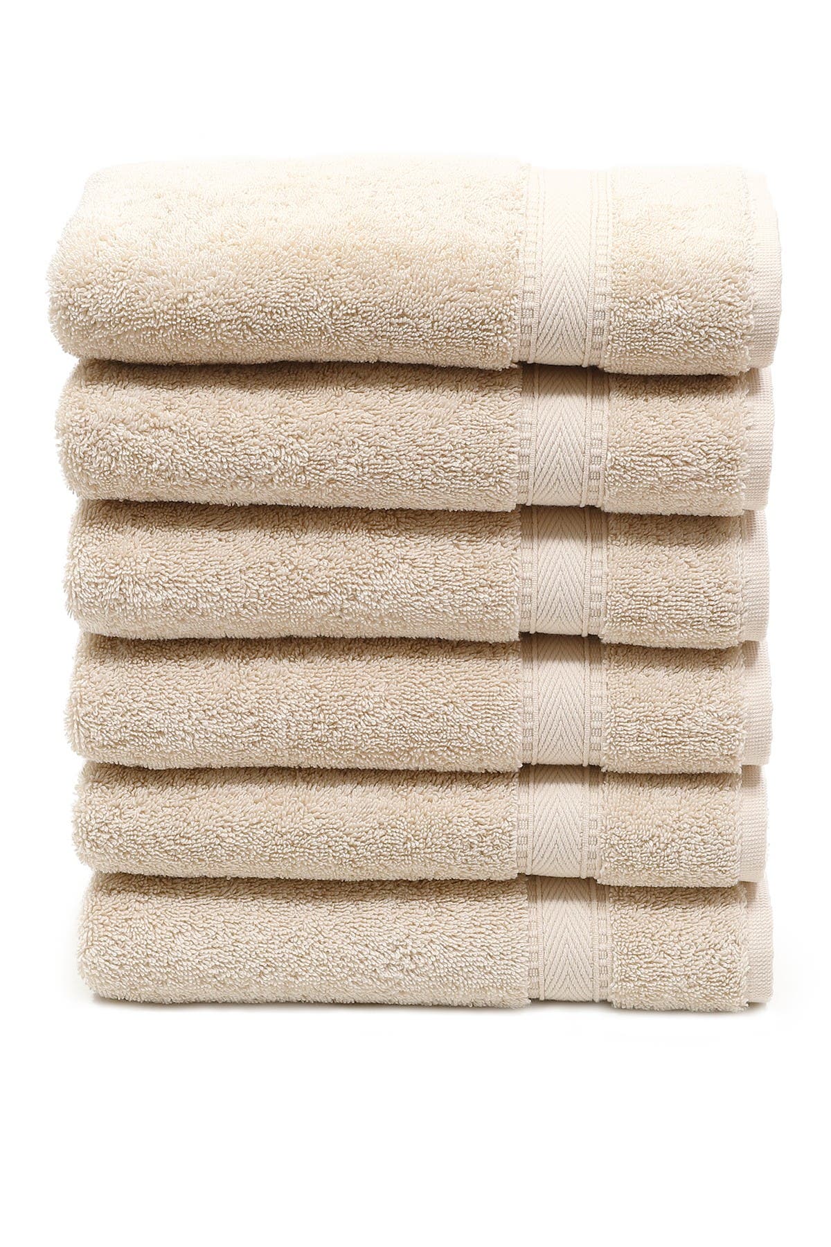Linum Home Textiles Sinemis Terry Hand Towels - Set of 6 - Beige