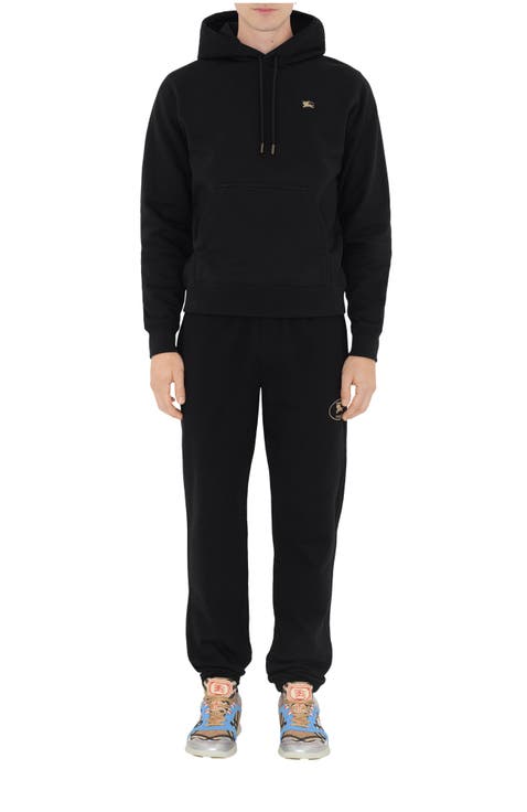 Knight Stamp Cotton Jogging Pants