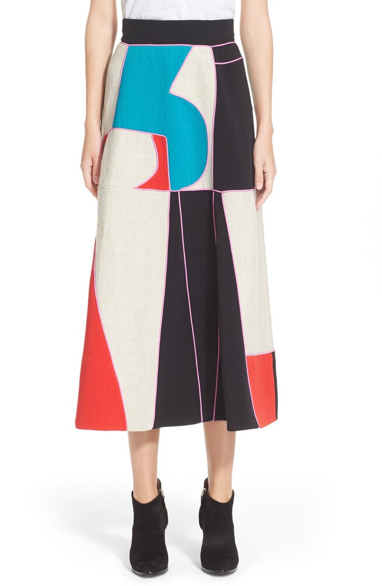 Roksanda 'Amara' Midi Skirt, Main, color, 