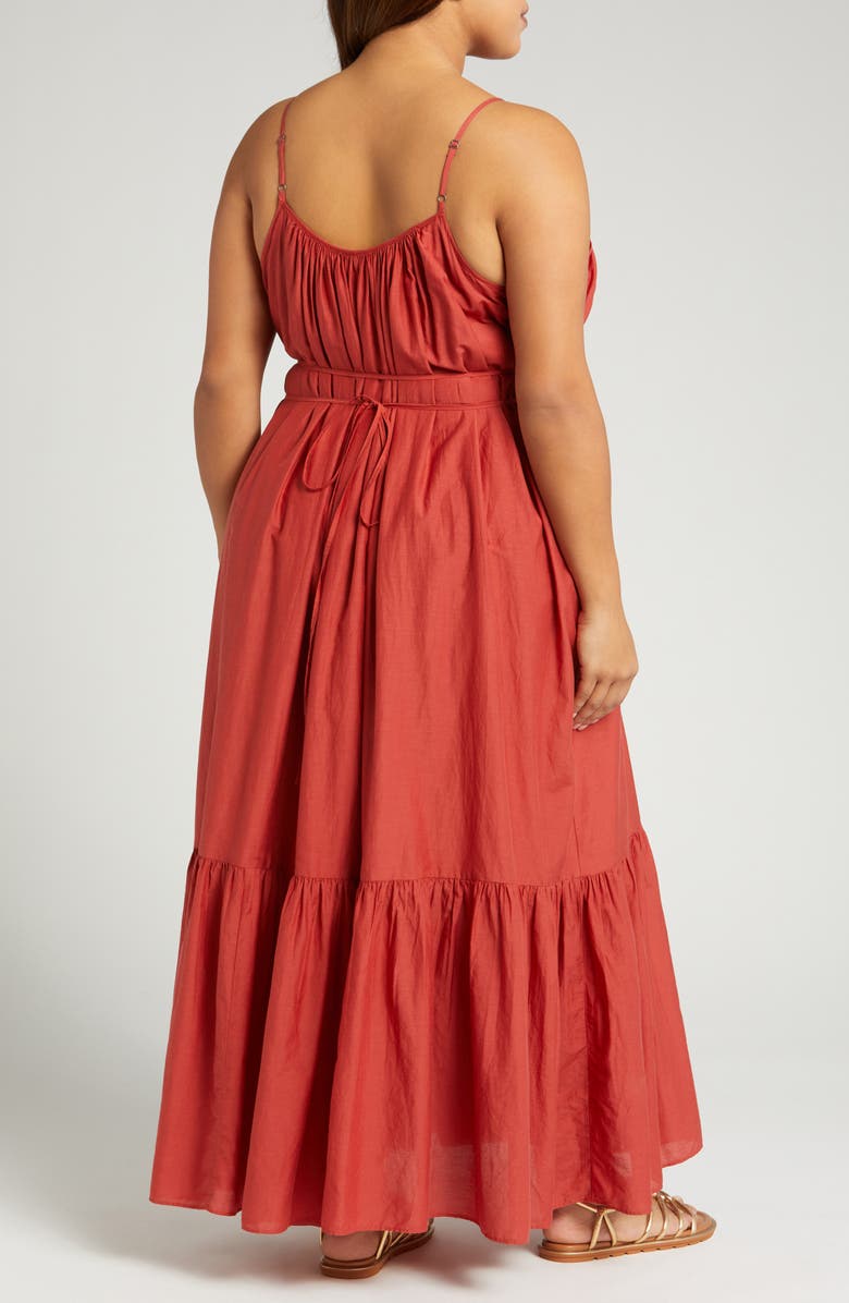 Nordstrom Tie Back Tiered Maxi Dress, Alternate, color,