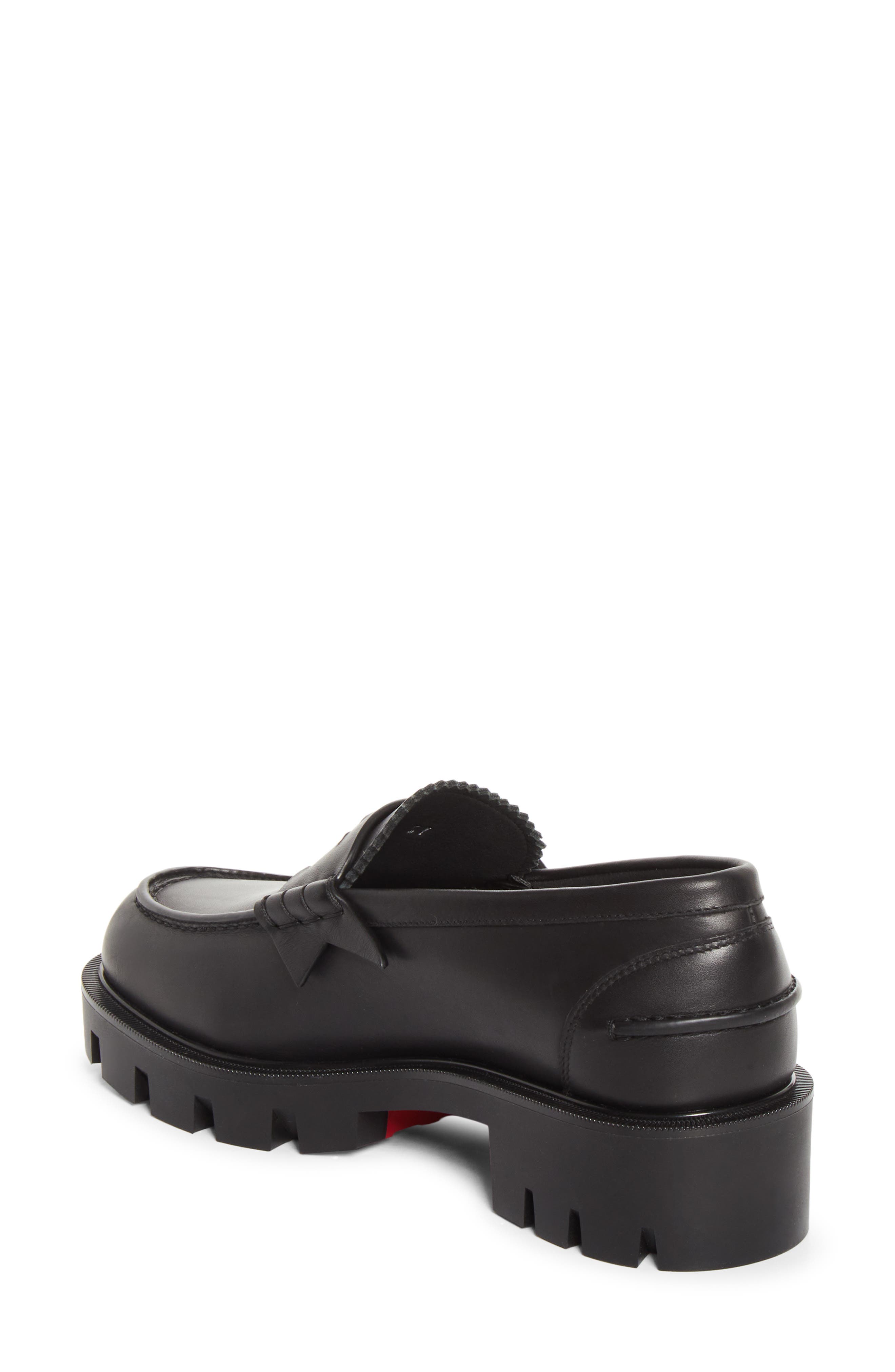 The Plato Calf Loafer, Alternate, color, B439 BLACK/ LIN BLACK