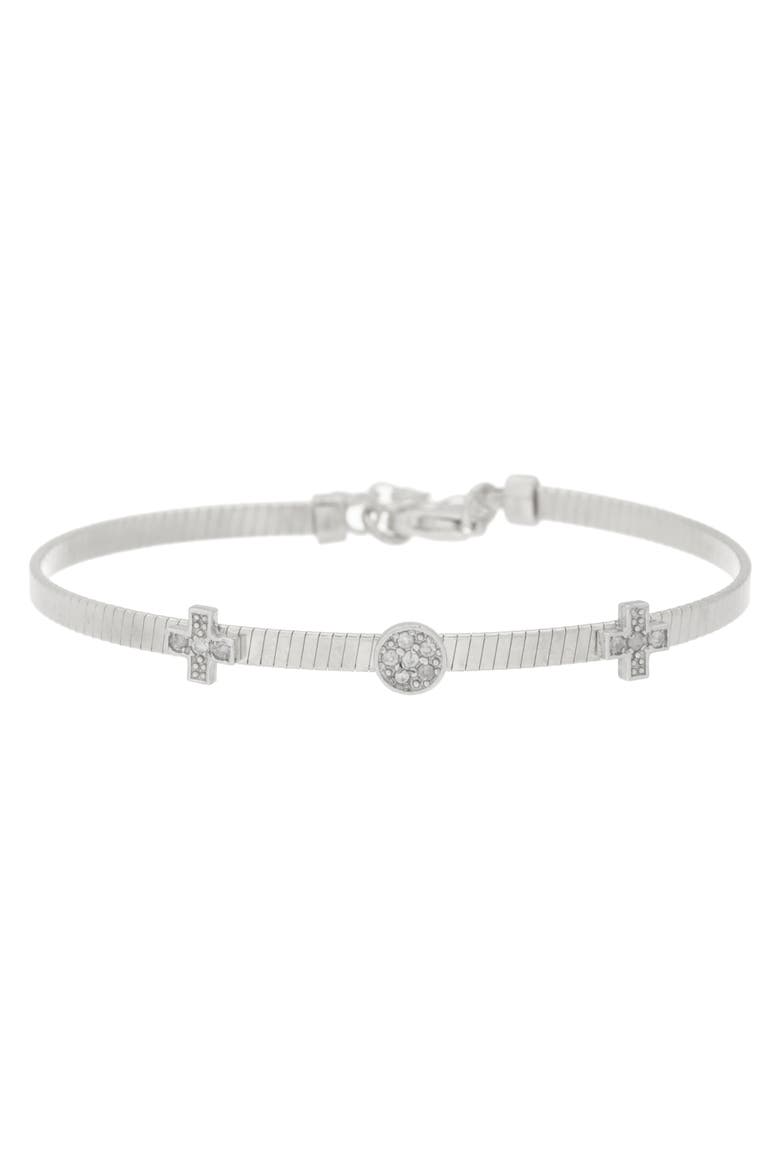 Diamond Bangle Bracelet - 0.05ct., Main, color, WHITE