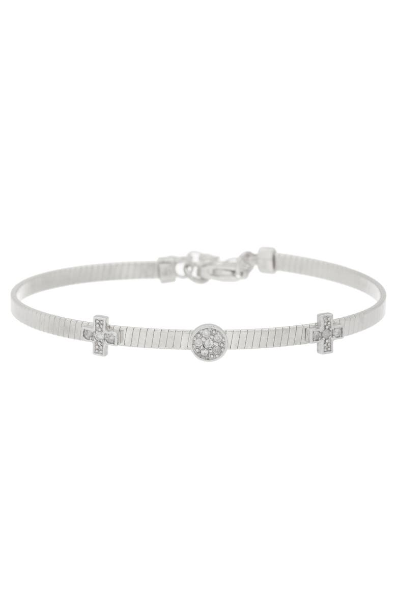 MESHMERISE Diamond Bangle Bracelet - 0.05ct., Main, color, White