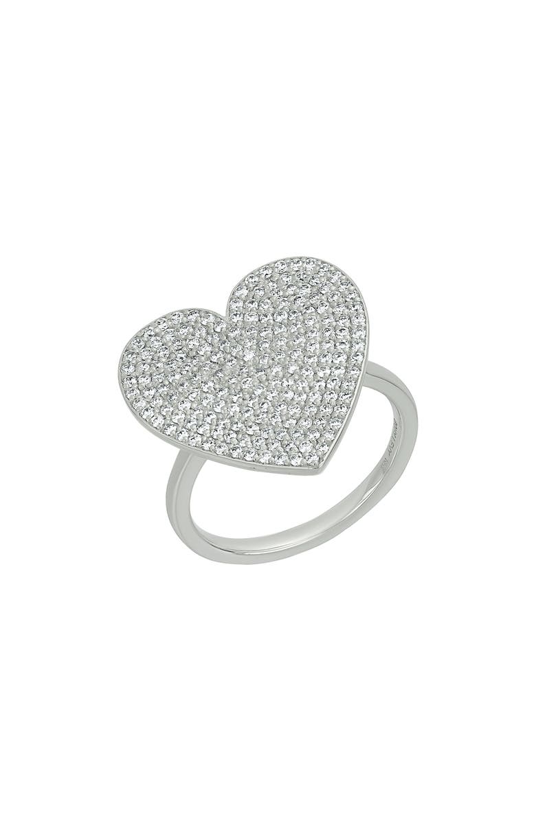Bony Levy Icon Pavé Diamond Heart Ring, Main, color, 18K White Gold